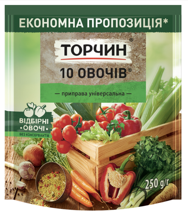 Приправа Торчин універс 10 овочів 250г
